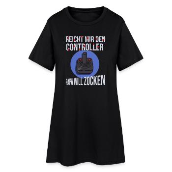Gamer Gaming Father Father's Day Saying Gaming Dad - Women’s T-Shirt Dress - black - Front
