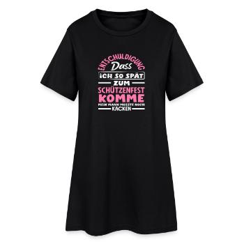 Mon mari a dû aller aux toilettes lustiger Schützenfest - Robe T-shirt Femme - noir - Devant