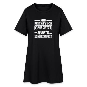 J’en ai marre Je vais à la fête plus drôle - Robe T-shirt Femme - noir - Devant