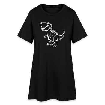 Dinosaur - Women’s T-Shirt Dress - black - Front
