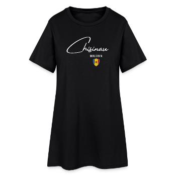 Chisinau Moldavie, j’adore Chisinau - Robe T-shirt Femme - noir - Devant