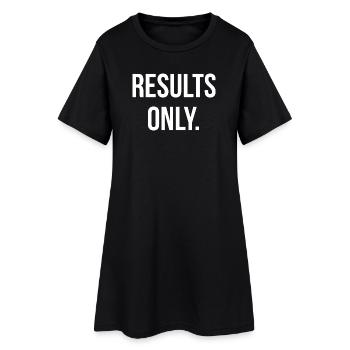 RÉSULTATS SEULEMENT. | Greyline Officiel - Robe T-shirt Femme - noir - Devant