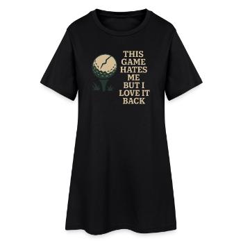 Funny golf humor, sarcastic dad, - Women’s T-Shirt Dress - black - Front