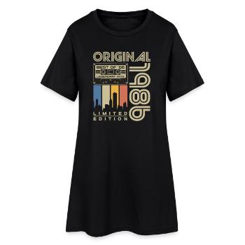 Original 1986 Vintage Rétro Cadeau d’anniversaire - Robe T-shirt Femme - noir - Devant