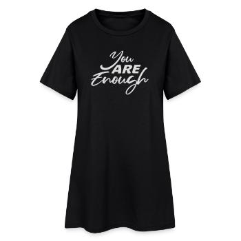 Vous êtes assez d’amour de soi Citation de motivation - Robe T-shirt Femme - noir - Devant