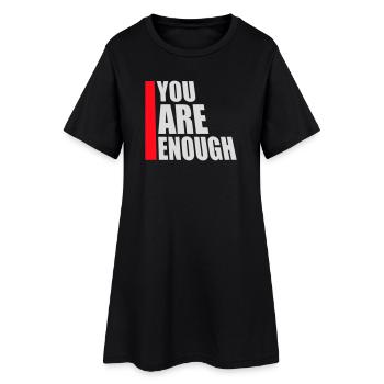 Vous êtes assez d’amour de soi Citation de motivation - Robe T-shirt Femme - noir - Devant