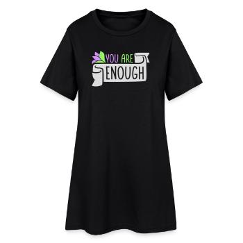Vous êtes assez d’amour de soi Citation de motivation - Robe T-shirt Femme - noir - Devant