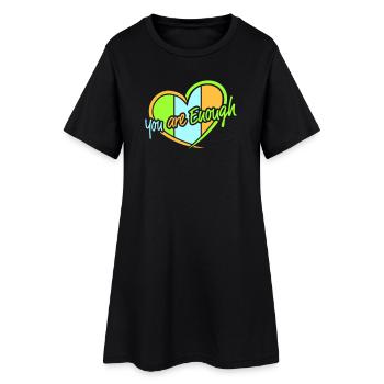 Vous êtes assez d’amour de soi Citation de motivation - Robe T-shirt Femme - noir - Devant