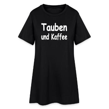 Colombes - Robe T-shirt Femme - noir - Devant