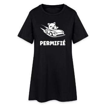 Driver's license humor - Women’s T-Shirt Dress - black - Front