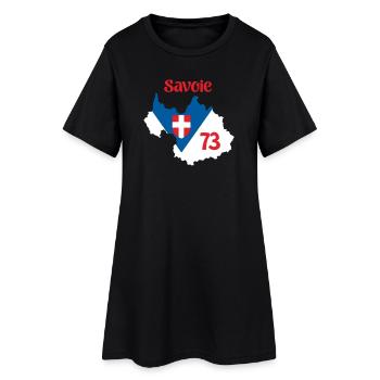 Savoie 73 - Robe T-shirt Femme - noir - Devant