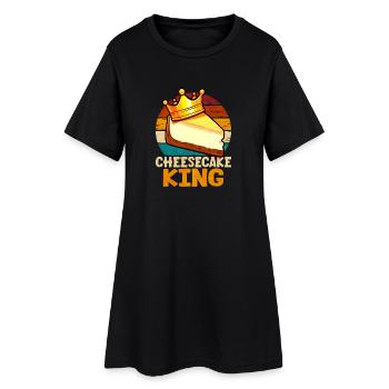 Cheesecake King Rétro - Robe T-shirt Femme - noir - Devant