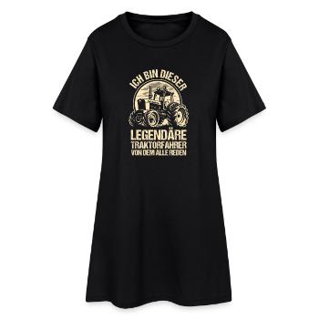 Farmer Farm Farmer Farmer Tractor - Women’s T-Shirt Dress - black - Front