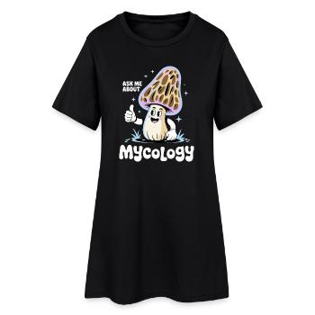 Mushroom Scientist Ask Me About Mycology - Frauen T-Shirt-Kleid - Schwarz - Vorne