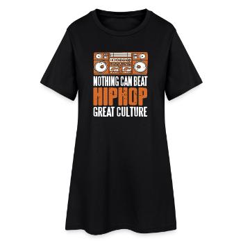 Nothing Can Beat Urban Beat Flow Culture - Frauen T-Shirt-Kleid - Schwarz - Vorne