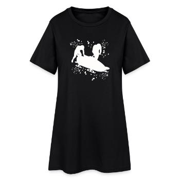Bobsleigh Two-man Bobsleigh - Women’s T-Shirt Dress - black - Front