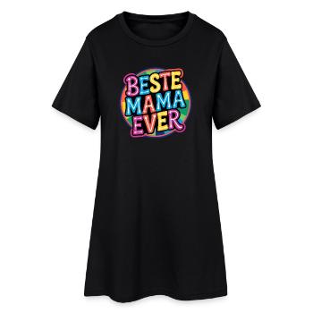 Meilleure maman de tous les temps - Police rétro colorée - Robe T-shirt Femme - noir - Devant