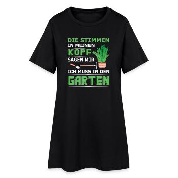 Jardinier Jardinage Jardinage Jardinage Jardinage - Robe T-shirt Femme - noir - Devant