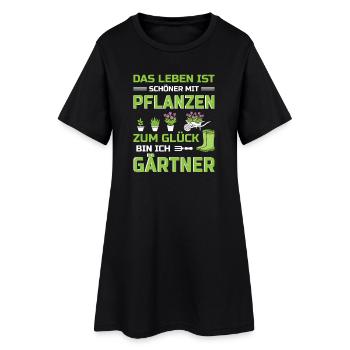 Jardinier Jardinage Jardinage Jardinage Jardinage - Robe T-shirt Femme - noir - Devant