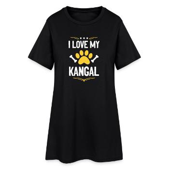 J’adore mon Kangal - Robe T-shirt Femme - noir - Devant