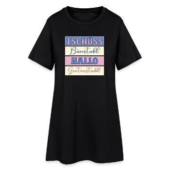 AU REVOIR, BONJOUR JARDIN DE BUREAU - Robe T-shirt Femme - noir - Devant