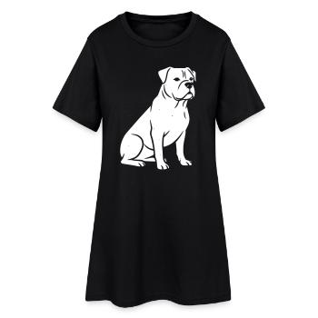 chien chiens vectorielle art design - Robe T-shirt Femme - noir - Devant