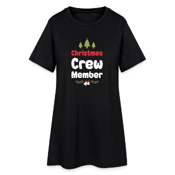 Weihnachten Crew Christmas - Women’s T-Shirt Dress - black - Front