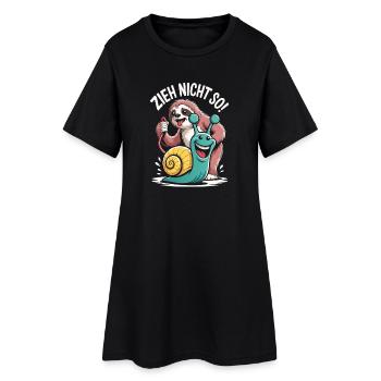 Don't Pull So Sloth Humor - Women’s T-Shirt Dress - black - Front