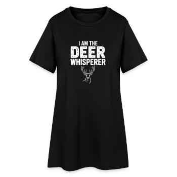 Je suis le chuchoteur de cerfs - Robe T-shirt Femme - noir - Devant