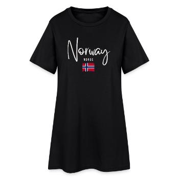 Norvégien fier, né en Norvège - Robe T-shirt Femme - noir - Devant