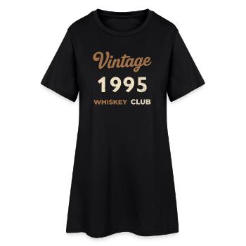Millésime 1995 – Whiskey Club Rétro Année de naissance - Robe T-shirt Femme - noir - Devant