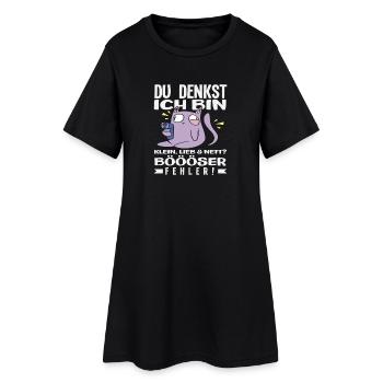 Mauvaise erreur petit chat - Robe T-shirt Femme - noir - Devant