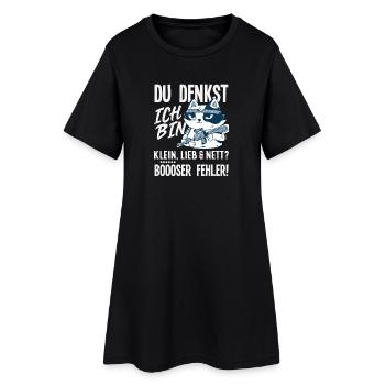 Mauvaise erreur petit chat - Robe T-shirt Femme - noir - Devant