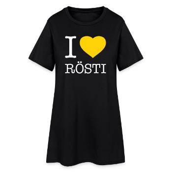 J’adore Rösti - Robe T-shirt Femme - noir - Devant