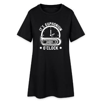 Bariton Player It´s O´Clock Euphonium - Frauen T-Shirt-Kleid - Schwarz - Vorne