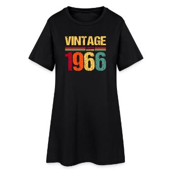 1966 Né 60e anniversaire - Robe T-shirt Femme - noir - Devant