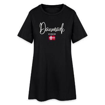 Danish roots, I love Denmark - Women’s T-Shirt Dress - black - Front