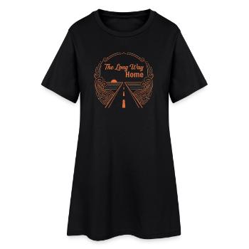 Le long chemin du retour – Le voyage est l’objectif - Robe T-shirt Femme - noir - Devant
