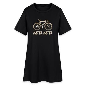 aurait pu avoir une chaîne de vélo vintage graphique - Robe T-shirt Femme - noir - Devant