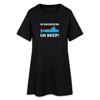 5 juillet Sous-marin Marine USA Veteran sous-marin - Robe T-shirt Femme - noir - Devant