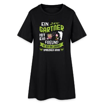 Jardinier Jardinage Jardinage Jardinage Jardinage - Robe T-shirt Femme - noir - Devant
