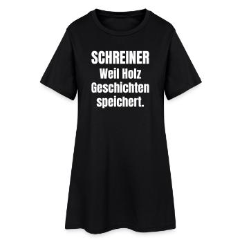 Carpenter Wood Stories - Women’s T-Shirt Dress - black - Front
