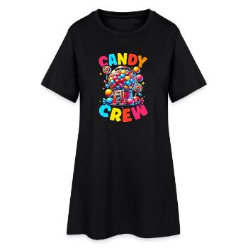 Candy Crew Décoration Candy Lover Sweet Tooth - Robe T-shirt Femme - noir - Devant