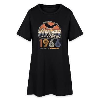 1966 Vintage Born Rétro Cadeau d’anniversaire - Robe T-shirt Femme - noir - Devant