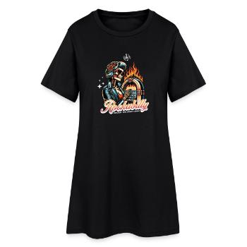 Rock and Roll Toujours et pour toujours Rockabilly 2025 - Robe T-shirt Femme - noir - Devant