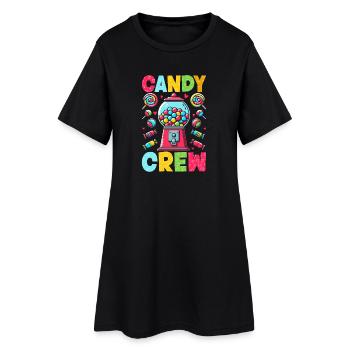 Candy Crew Décoration Candy Lover Sweet Tooth - Robe T-shirt Femme - noir - Devant