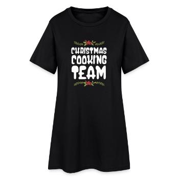 Équipe de pâtisserie de Noël - Robe T-shirt Femme - noir - Devant