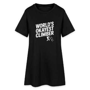 Le grimpeur le plus correct du monde - Robe T-shirt Femme - noir - Devant