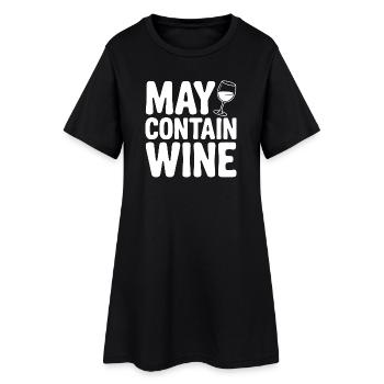 May Contain Wine - Women’s T-Shirt Dress - black - Front