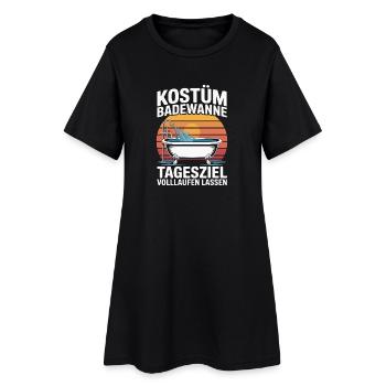Costume de baignoire Laissez l’objectif quotidien se remplir - Robe T-shirt Femme - noir - Devant